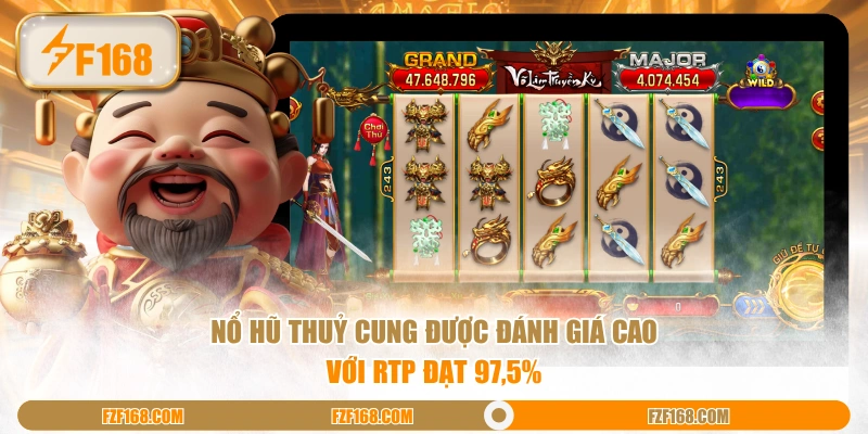 Nổ hũ Thuỷ Cung được đánh giá cao với RTP đạt 97,5%