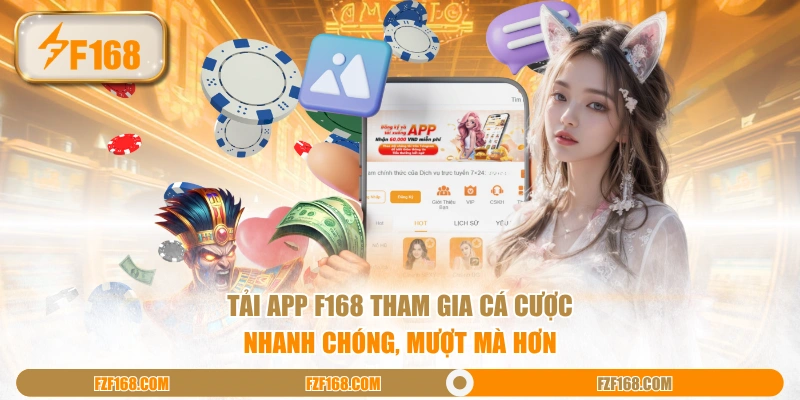 Tải app F168 tham gia cá cược nhanh chóng, mượt mà hơn